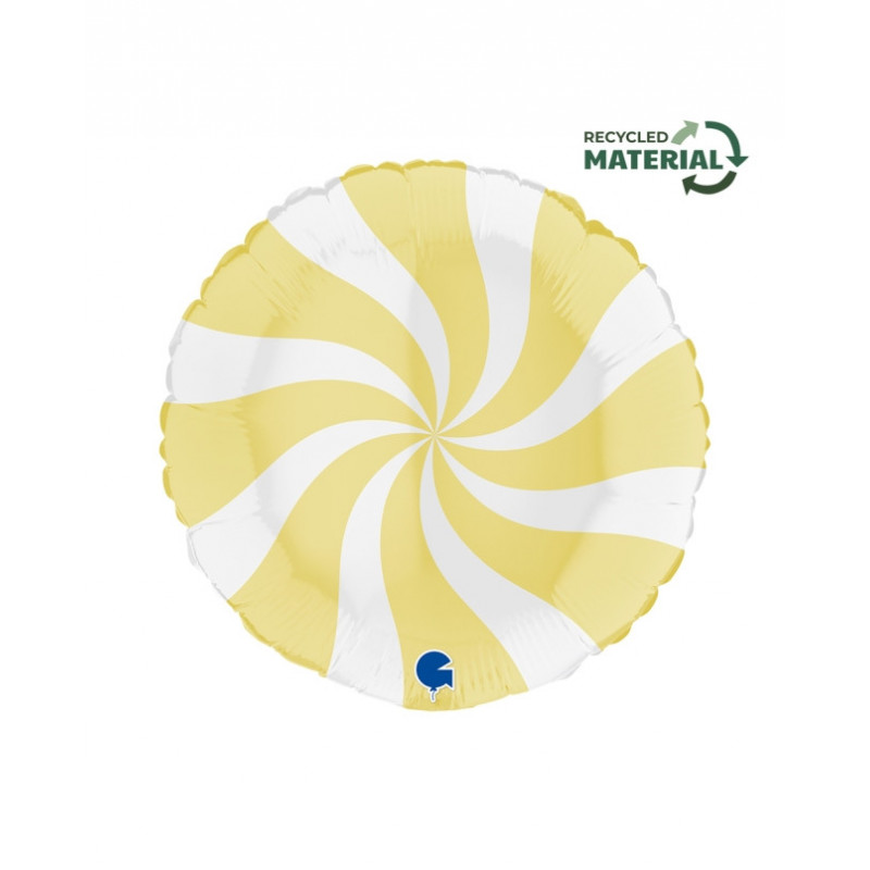 Globo caramelo amarillo mate Globo caramelo amarillo mate