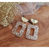 Pendientes Suzette mix champagne