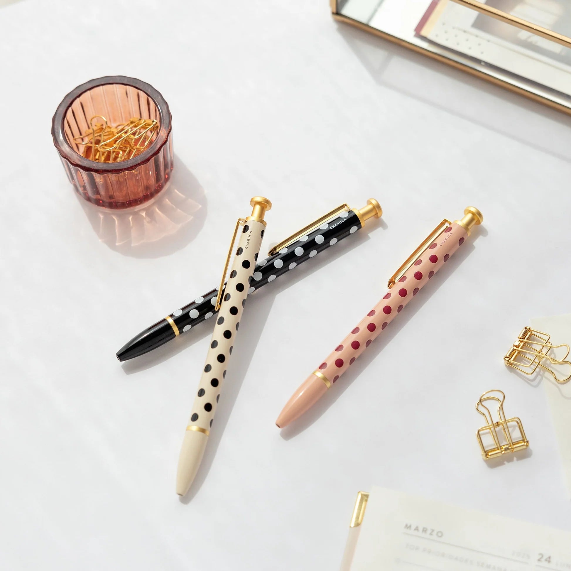 Bolígrafo Charuca. Pink & cherry