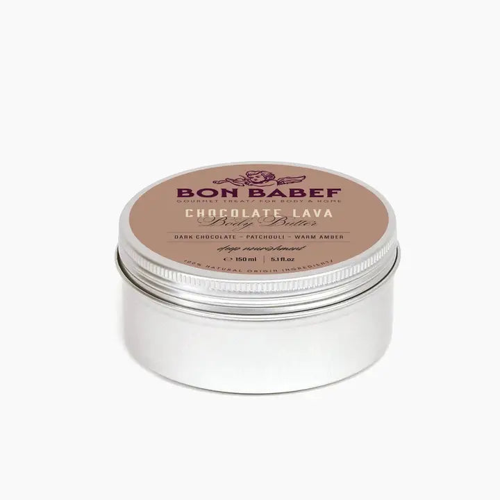 Manteca corporal Chocolate Lava Body Butter con karité y cacao en envase aluminio reciclable