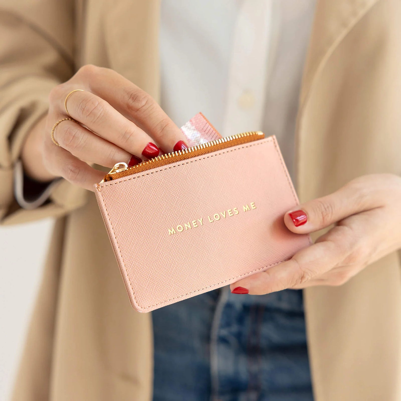 Tarjetero monedero. Pink.