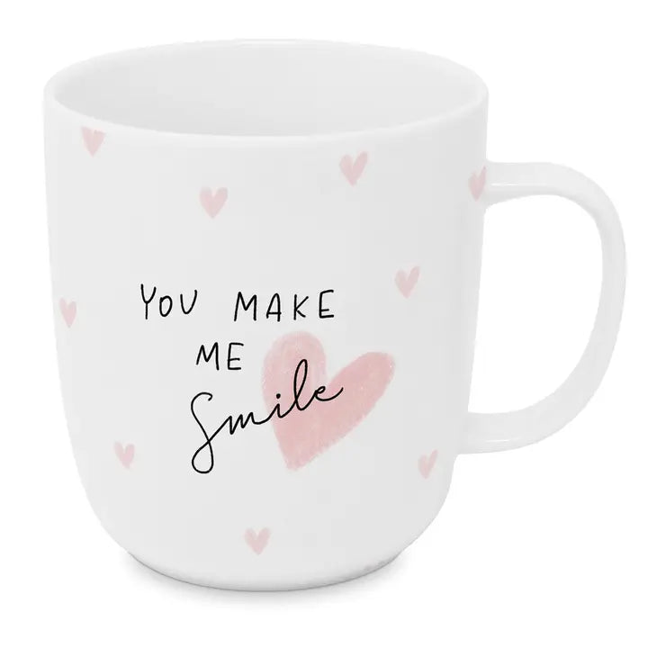Taza You Make Me Smile porcelana 0,35l mensaje dulce alegre sonrisas