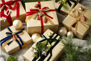 Cinta velvet una cara suave premium para decorar envoltorios Navidad