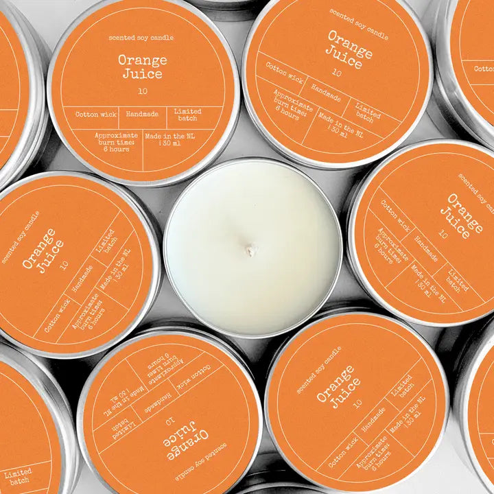 Vela aromática de soja 30 g hecha a mano con aroma fresco elegante