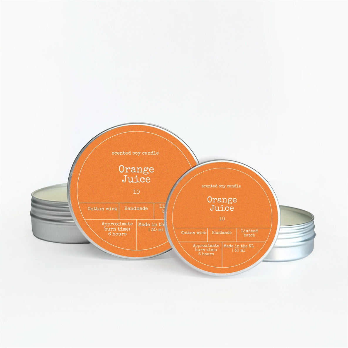 Vela aromática de soja 30 g hecha a mano con aroma fresco elegante