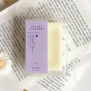 Envase sostenible wax melts lavanda Moi & Ko cera soja natural