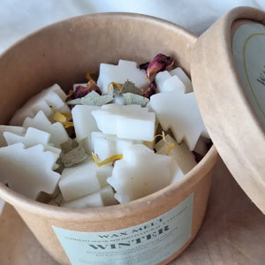 Wax melts naturales 90g vetiver pachouli lemongrass aroma invernal vegano Navidad