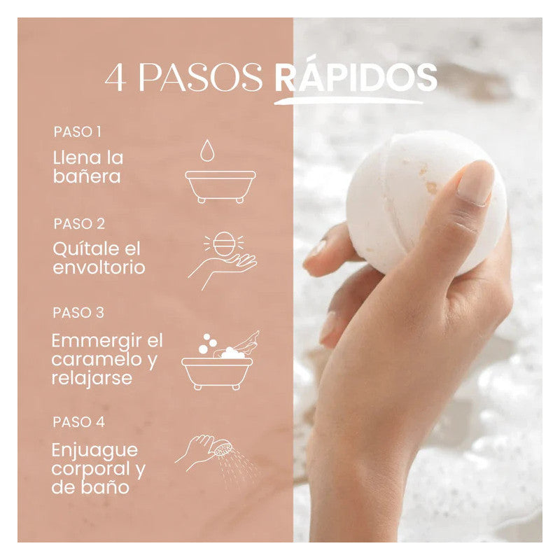 Bomba de baño chocolate gianduja