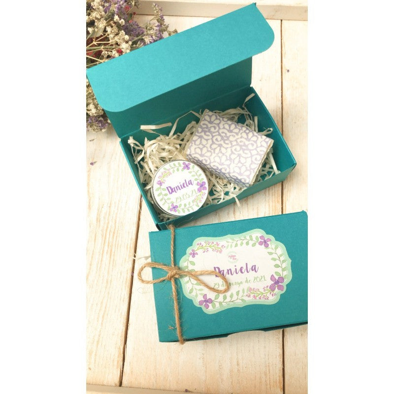 Caja love azul petróleo