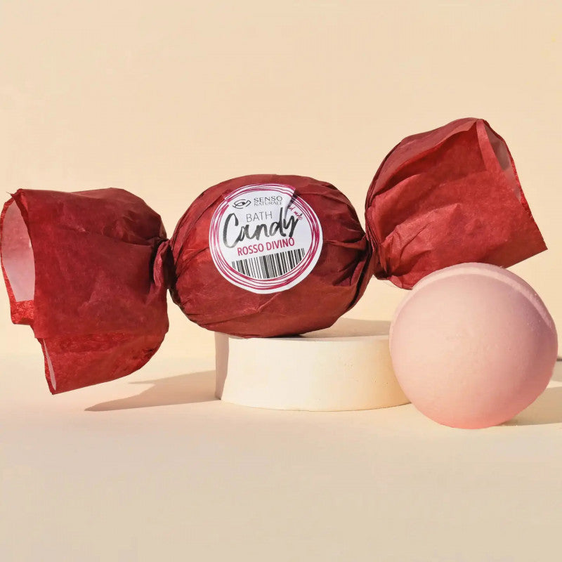 Caramelo bomba de baño vino tinto