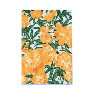 Cuaderno de flores amarillas con 80 páginas rayadas hecho en Occitania Toulouse