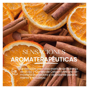 Esencia sólida rosa perfumada naranja y canela