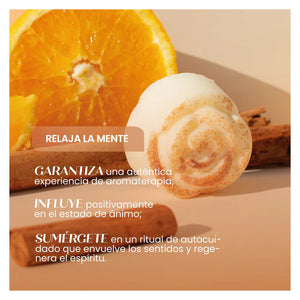 Esencia sólida rosa perfumada naranja y canela
