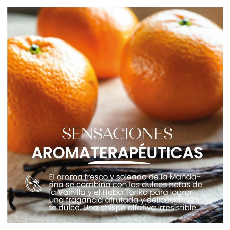 Esencia sólida rosa perfumada vainilla y mandarina