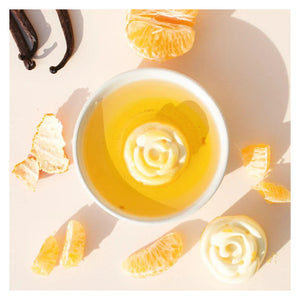 Esencia sólida rosa perfumada vainilla y mandarina