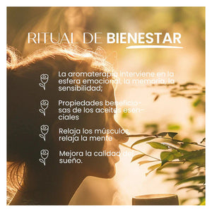 Esencia sólida rosa perfumada vainilla y mandarina