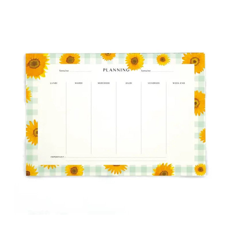 Planificador girasoles